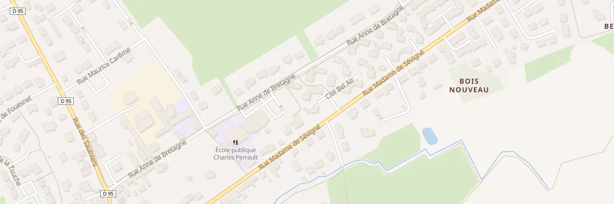 Plan du 2 Cité Bel Air à Louvigné-de-Bais