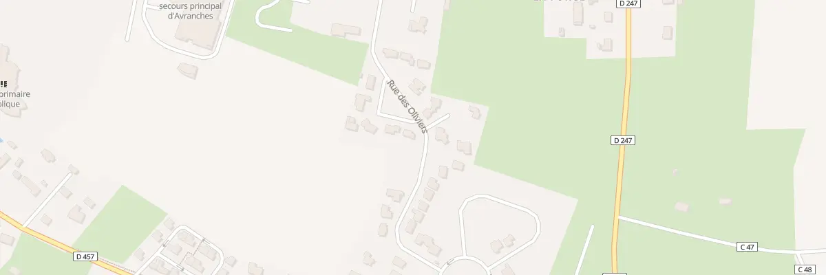 Plan du 12 Rue des Oliviers - St Martin à Avranches