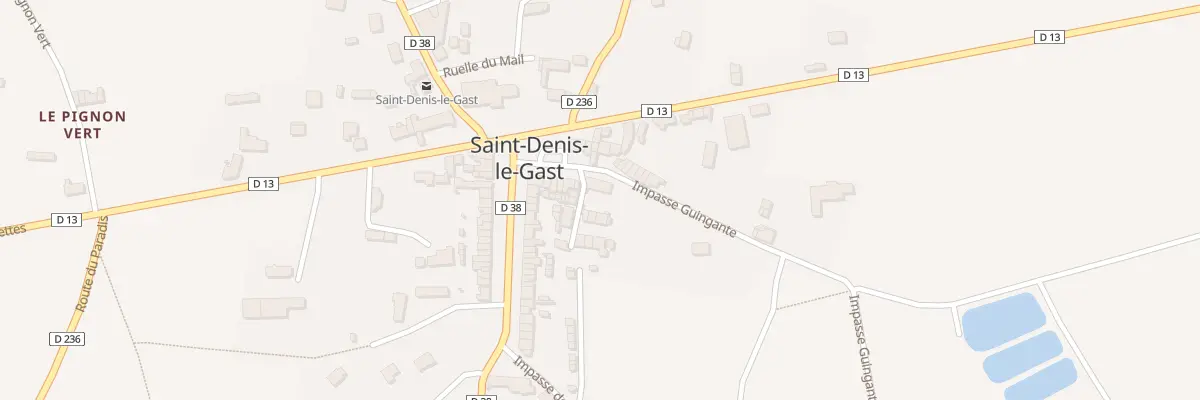 Plan du 1 Rue de la Grange à Dîme à Saint-Denis-le-Gast