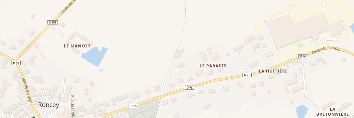 Plan du 23 Rte du Paradis à Roncey
