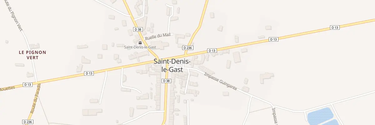Plan du 2 Rue des Vendéens à Saint-Denis-le-Gast