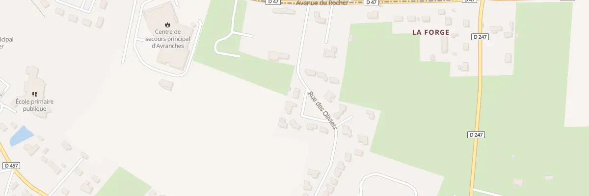 Plan du 2 Rue des Oliviers - St Martin à Avranches