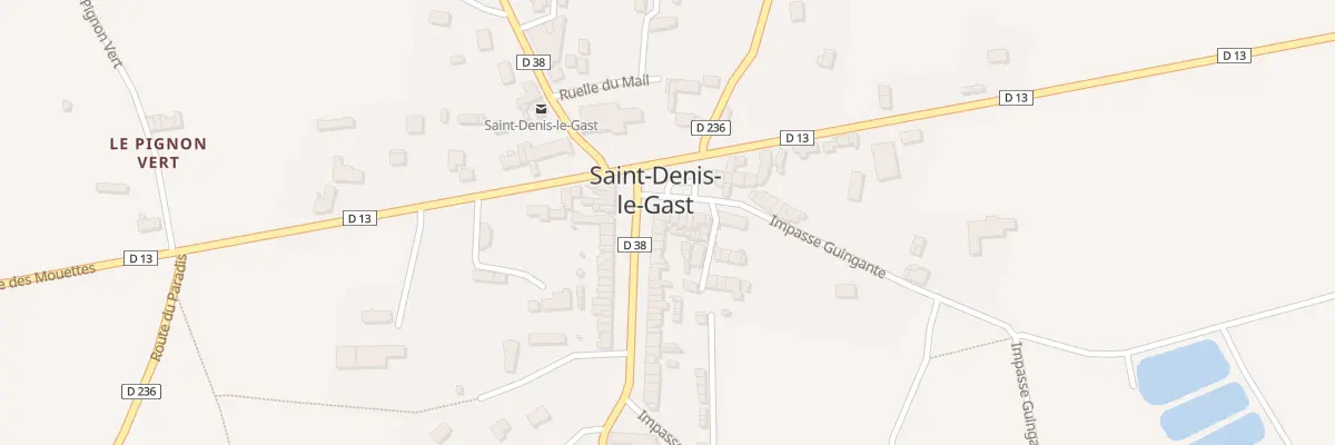 Plan du 2 Pl St Evremond à Saint-Denis-le-Gast