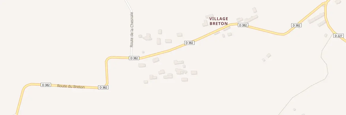 Plan du 9 Rte du Breton à Camprond