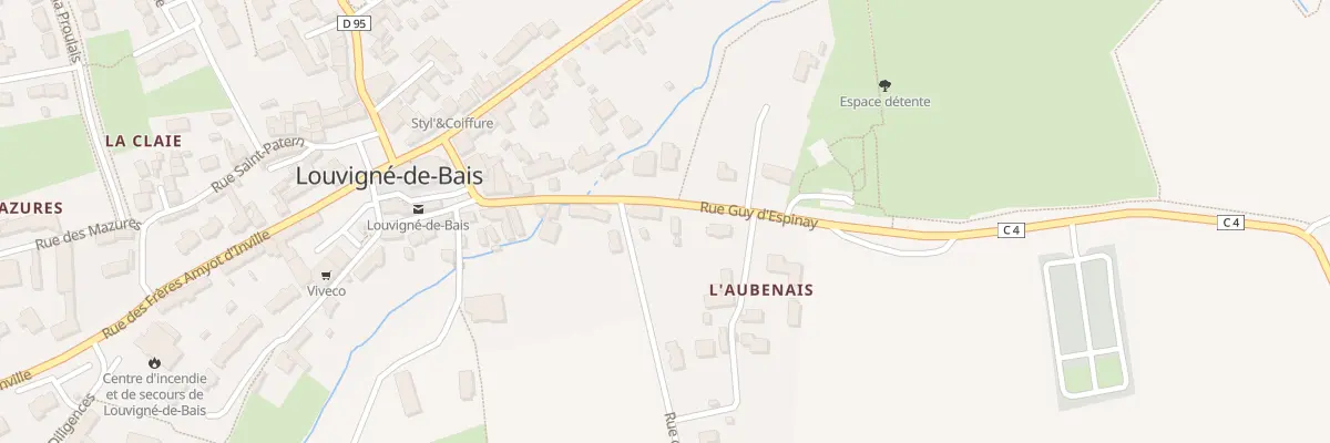 Plan du 12 Rue Guy d’Espinay à Louvigné-de-Bais