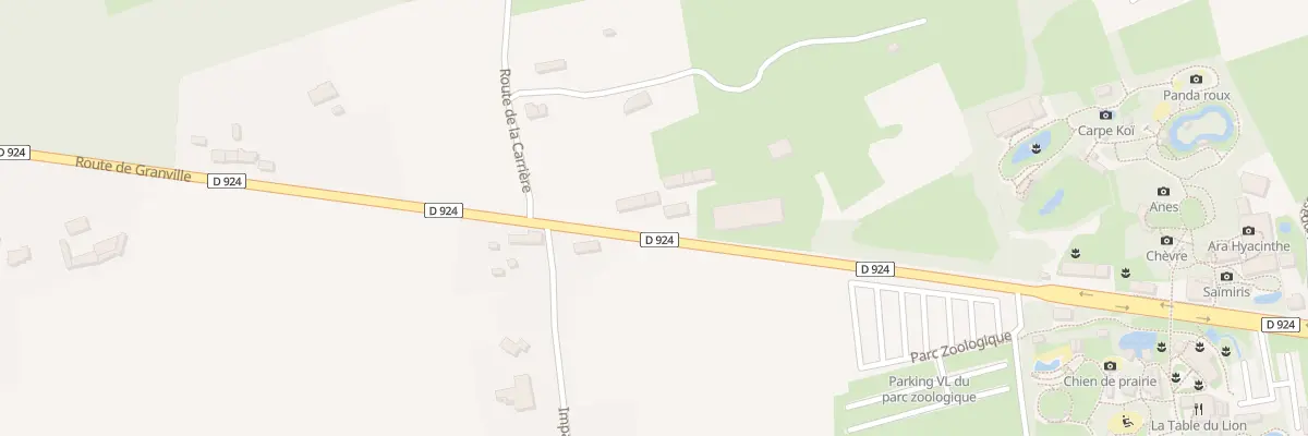 Plan du 210 Rte de Granville à Champrepus