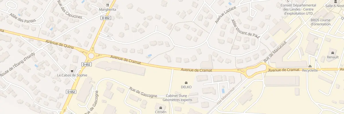Plan du 23 Av Laplace à Soustons