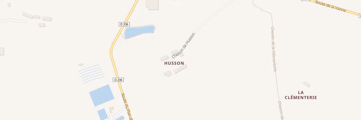Plan du 8 Le Husson à Roncey