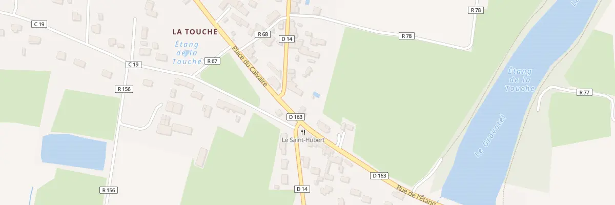 Plan du 2 Pl du Calvaire la Touche à Erbray