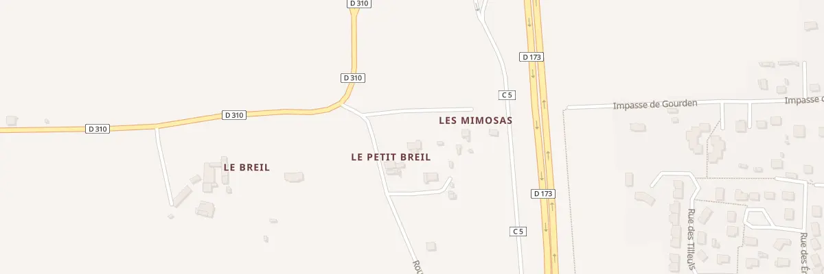 Plan du 3 Rte du Breil à Martigné-Ferchaud