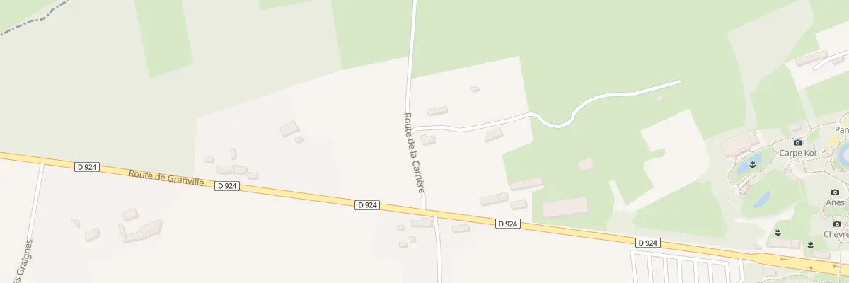 Plan du 60 Rte de la Carriere à Champrepus