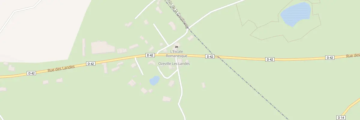 Plan du 32 Rue des Landes à Ozeville