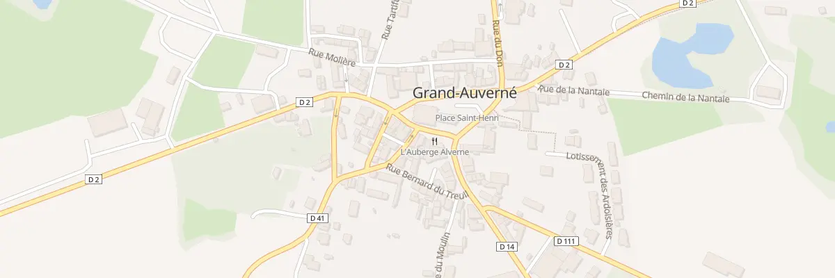 Plan du 2 Grande rue à Grand-Auverné