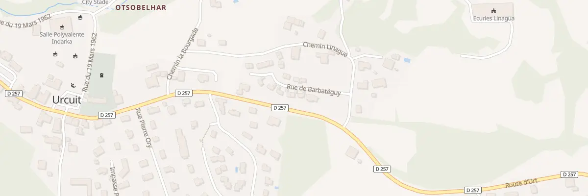 Plan du 95 Rue de Barbateguy à Urcuit