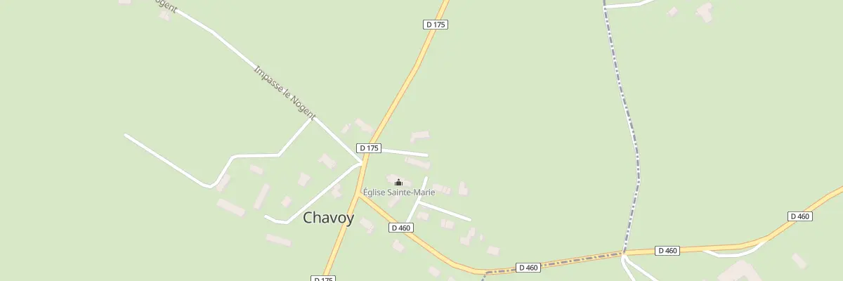 Plan du 1 Le Bourg à Chavoy