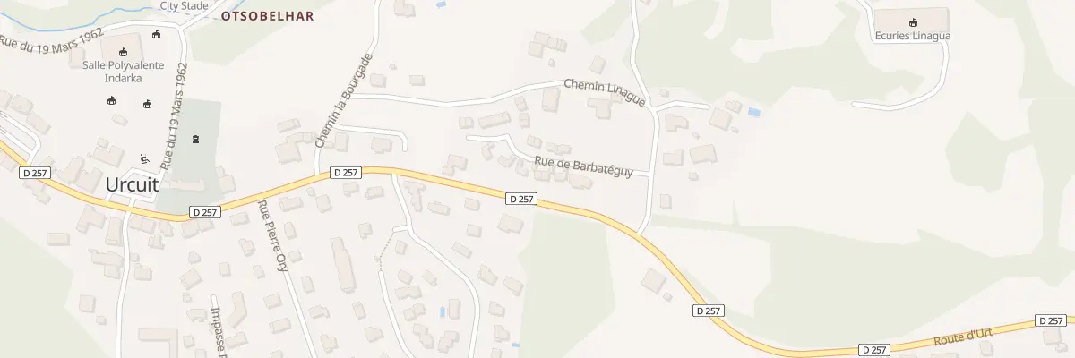 Plan du 97 Rue de Barbateguy à Urcuit