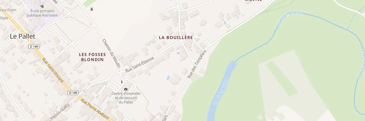 Plan du 1 Rue des vignes au Pallet
