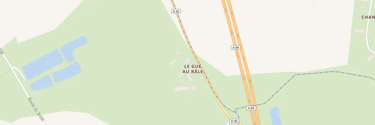 Plan du 2 Rte du Gué au Râle à Juilley