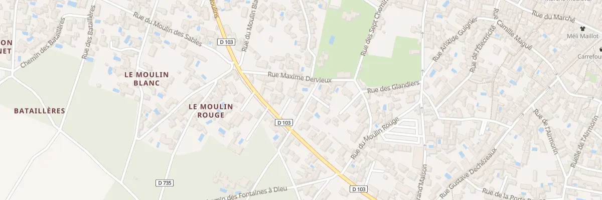 Plan du 2 Vc Raize du Moulin Rouge à La Flotte