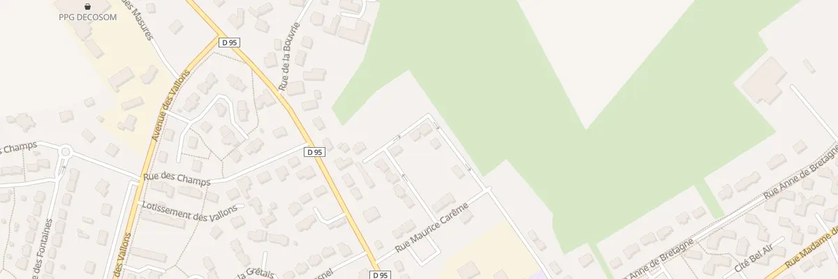 Plan du 14 Rue Anne-Marie Chapouton à Louvigné-de-Bais