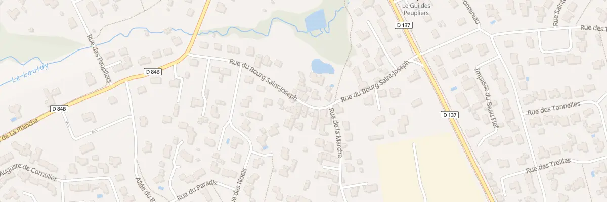 Plan du 13 Rue du Bourg St Joseph à Montaigu-Vendée