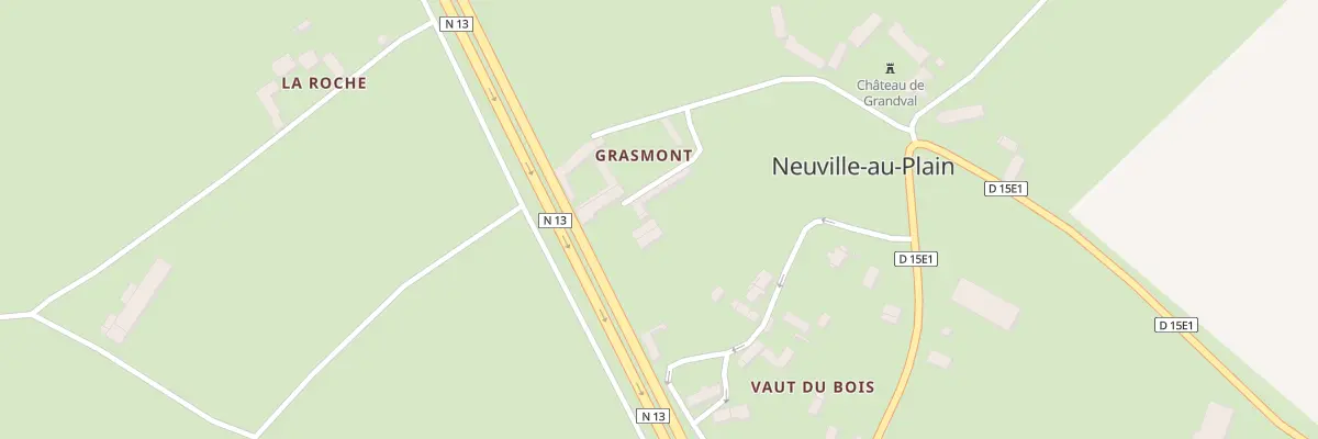 Plan du 1 Grasmont à Neuville-au-Plain
