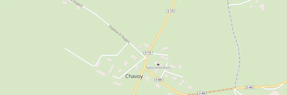 Plan du 5001 Le Bourg à Chavoy