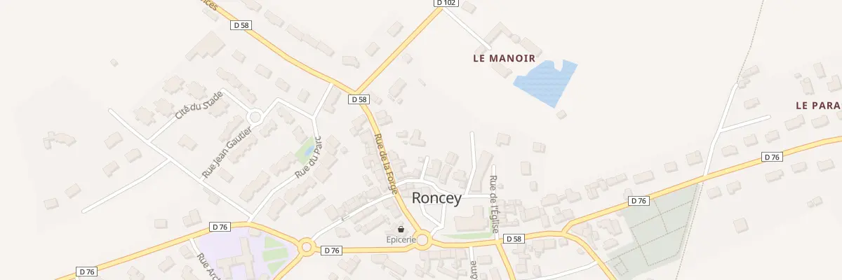 Plan du 7 Rue des Halles à Roncey