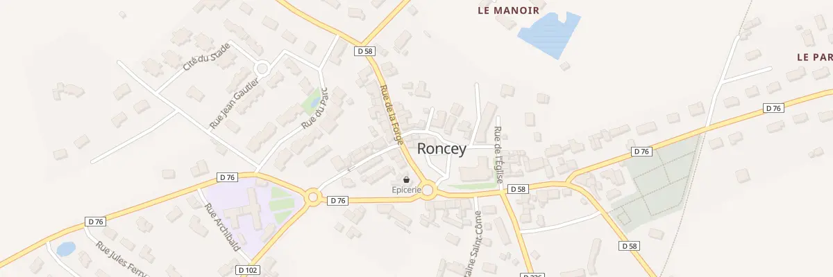 Plan du 2 Rue des Halles à Roncey