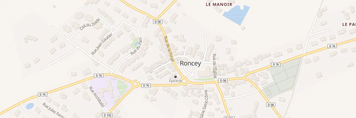 Plan du 10 Rue de la Forge à Roncey