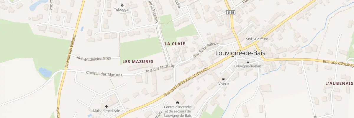 Plan du 20 Rue Saint Patern à Louvigné-de-Bais