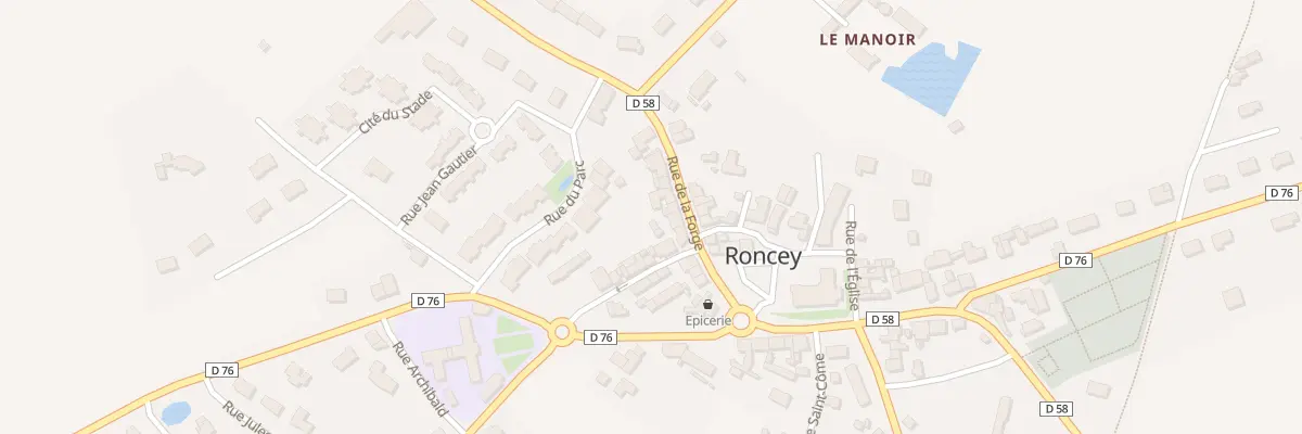 Plan du 15 Rue de la Forge à Roncey