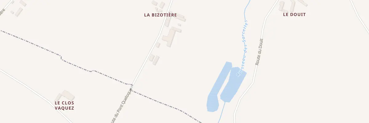 Plan du 3 La Bizotiere à Marchésieux
