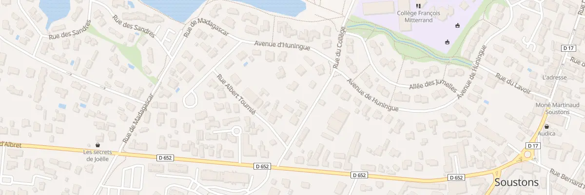 Plan du 30 Rue du Collège à Soustons