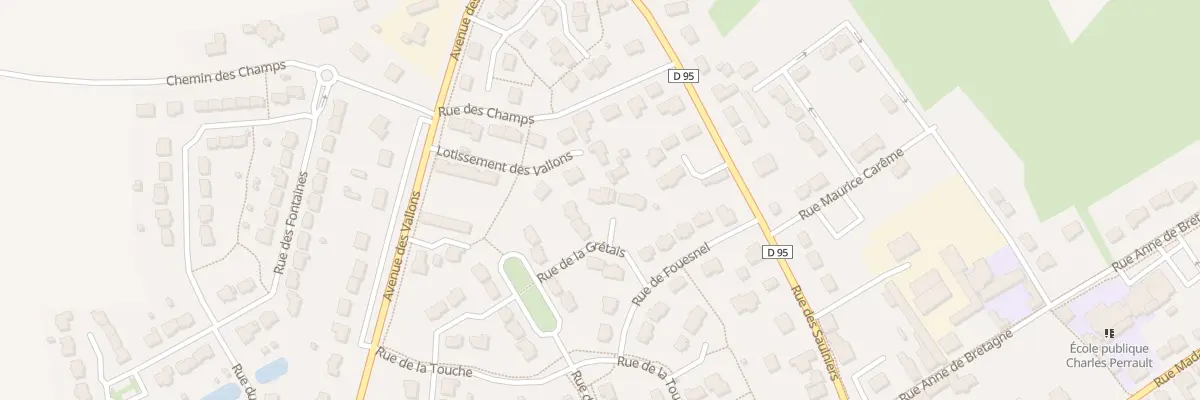 Plan du 4 Rue de la Grétais à Louvigné-de-Bais