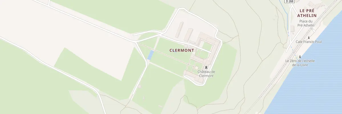 Plan de Chateau de Clermont au Cellier