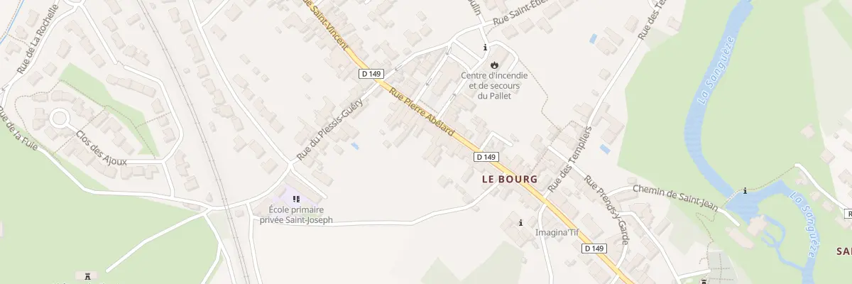 Plan du 16 Rue pierre abélard au Pallet