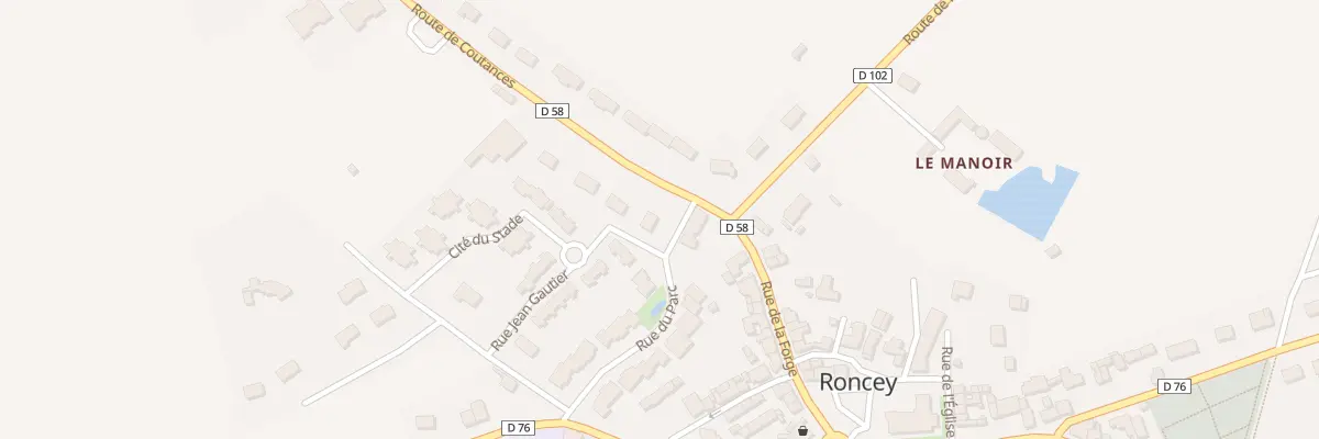 Plan du 3 Rte de Coutances à Roncey