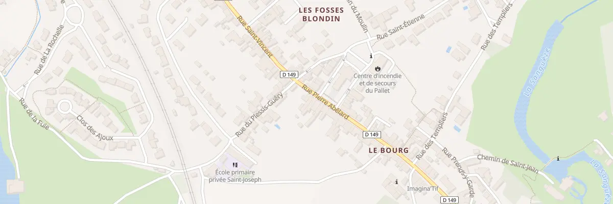 Plan du 4 Rue pierre abélard au Pallet
