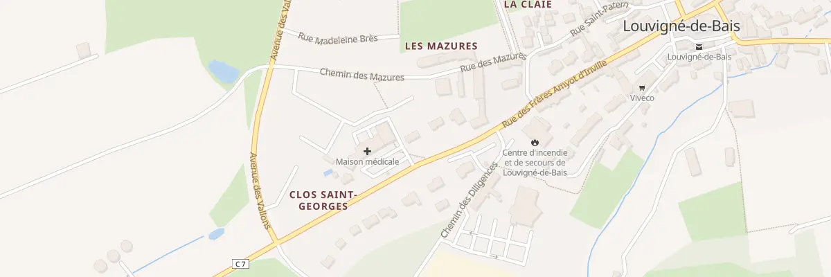 Plan du 26 Rue des Frères Amyot d’Inville à Louvigné-de-Bais