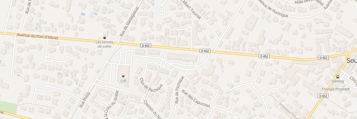 Plan du 2 Rue des Bergeronettes à Soustons