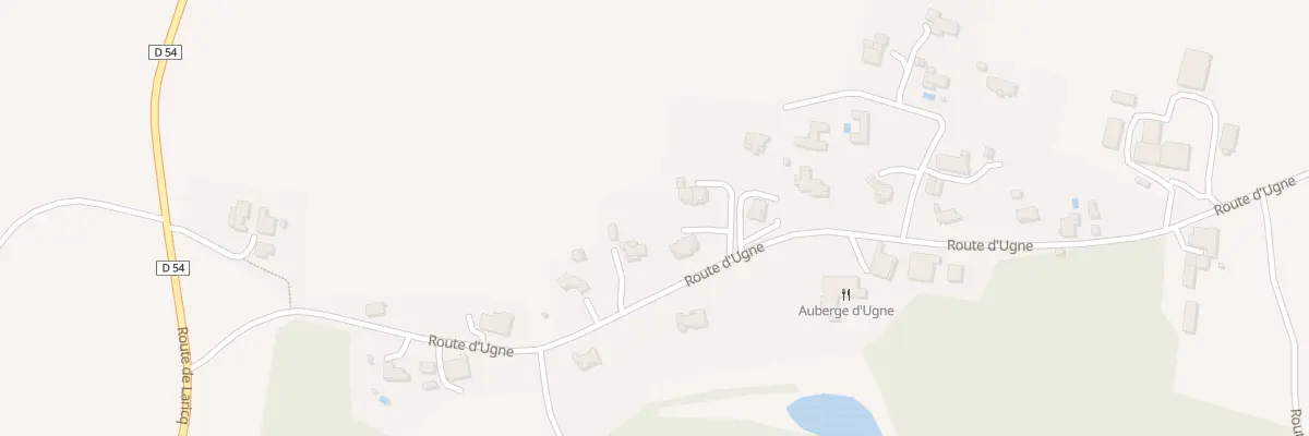 Plan du 2526 Rte d’Ugne à Saubrigues