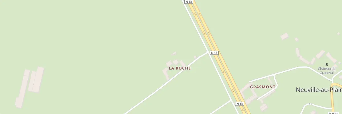 Plan du 2 La Roche à Neuville-au-Plain