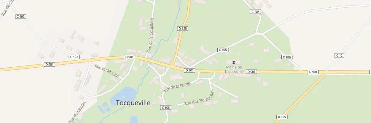 Plan du 2 Rue de la Gare à Tocqueville
