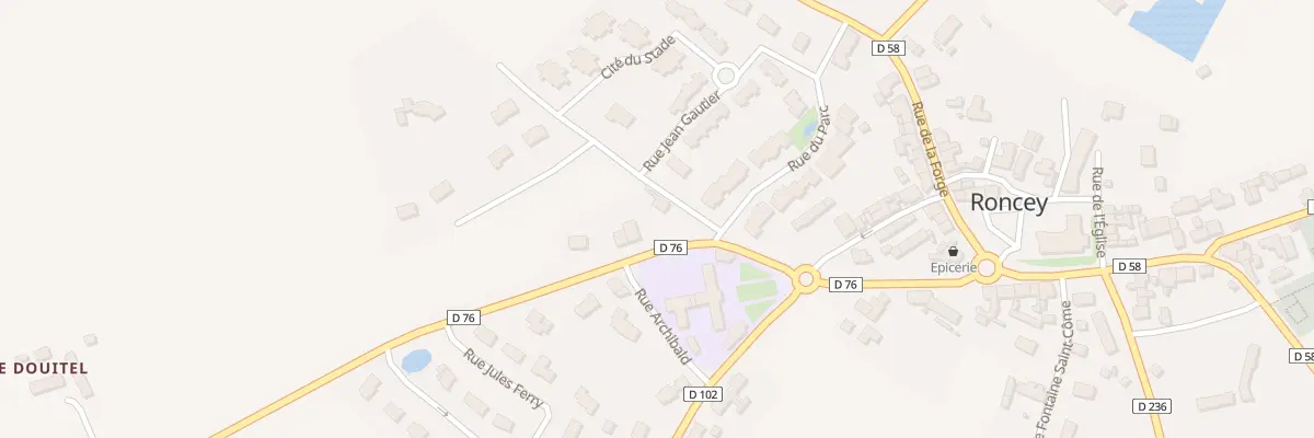 Plan du 2 Rte des Baux à Roncey