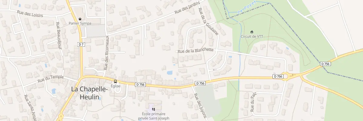 Plan du 6 Rue de la blanchette à La Chapelle-Heulin