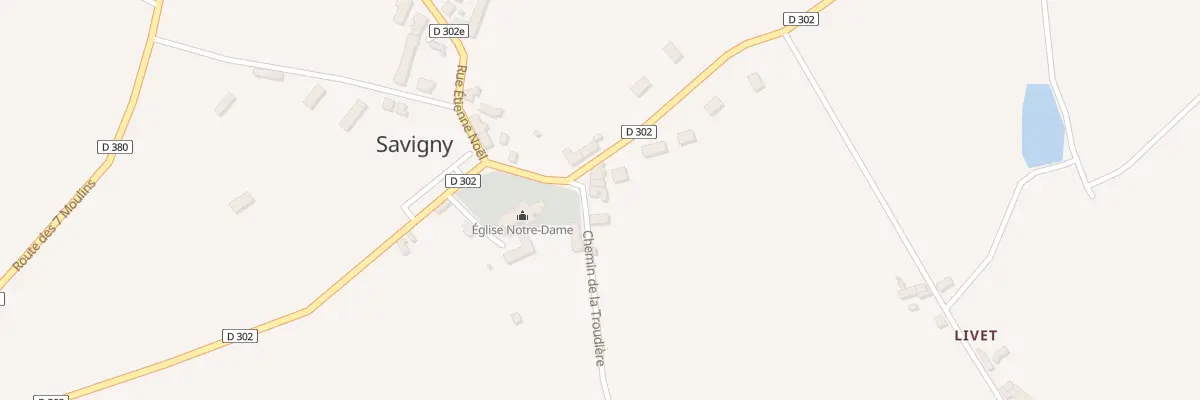Plan du 24 Rte du Manoir à Savigny