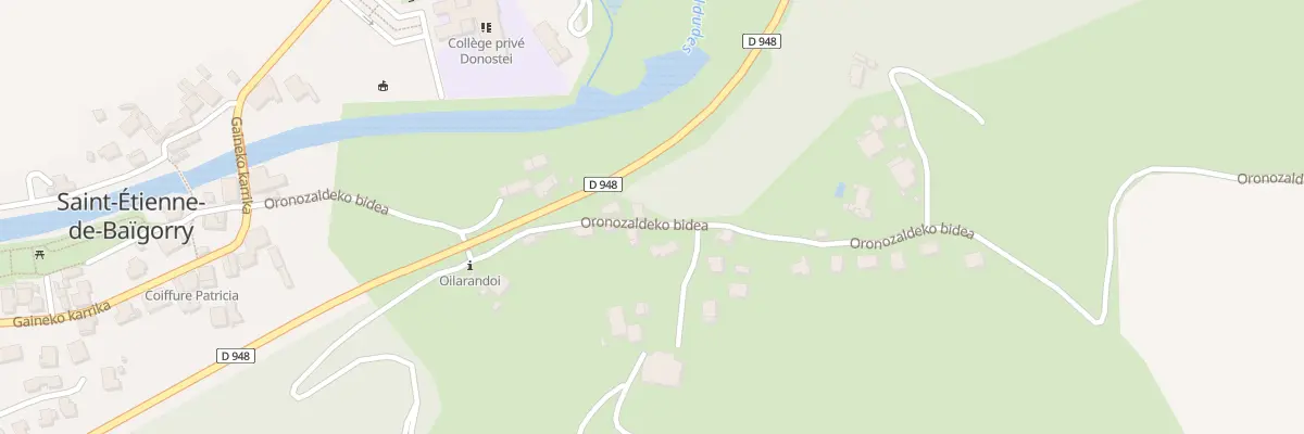 Plan du 339 Oronozaldeko bidea à Saint-Étienne-de-Baïgorry