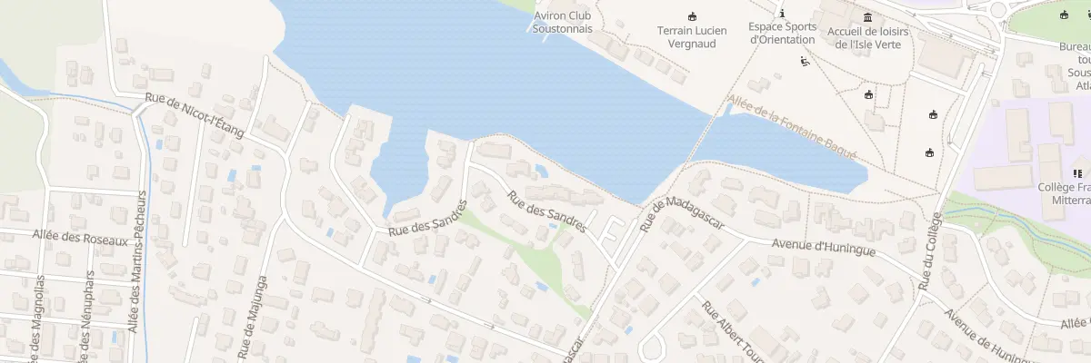 Plan du 13 Rue des Sandres à Soustons