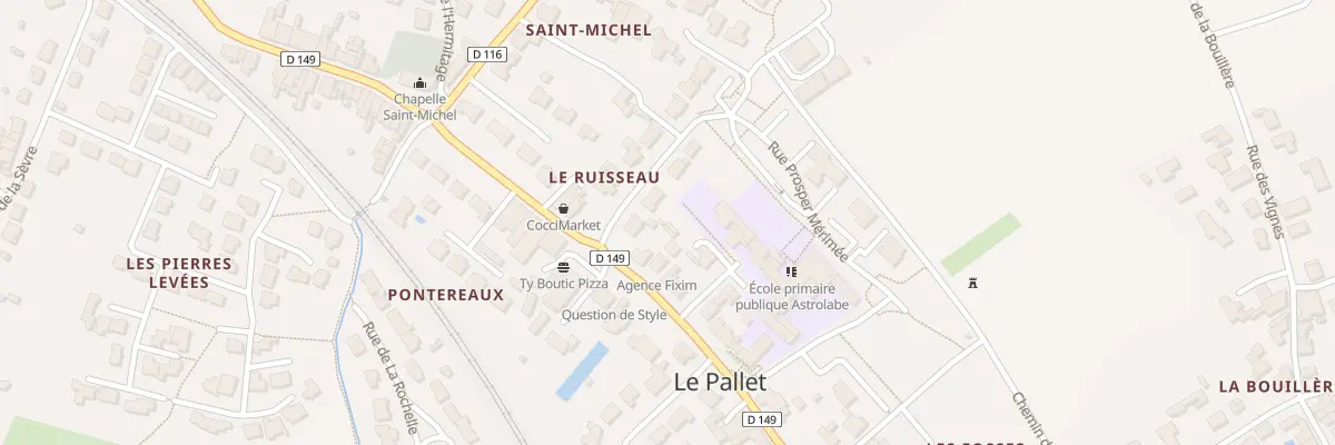 Plan du 34B Rue saint-vincent au Pallet